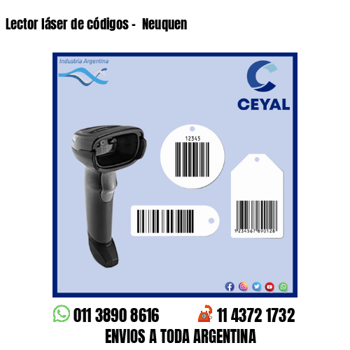 Lector láser de códigos –  Neuquen
