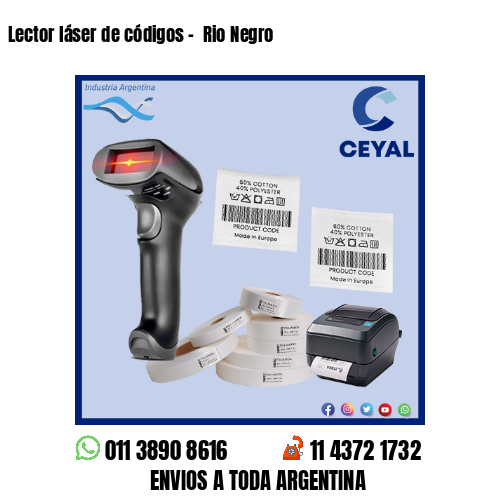 Lector láser de códigos –  Rio Negro