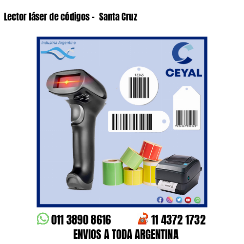Lector láser de códigos –  Santa Cruz
