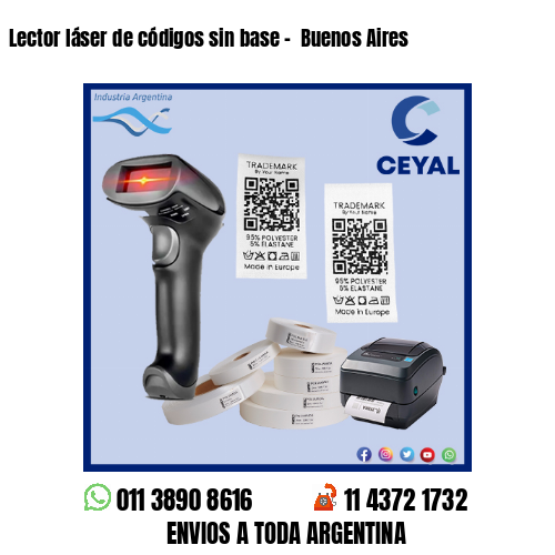 Lector láser de códigos sin base –  Buenos Aires