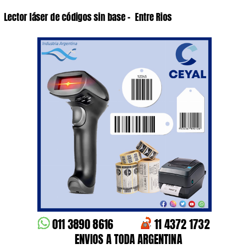 Lector láser de códigos sin base –  Entre Rios