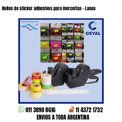 Rollos de sticker adhesivos para mercerías – Lanas