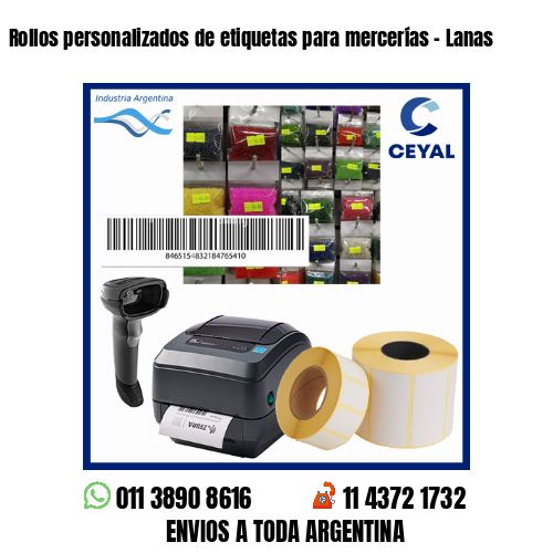 Rollos personalizados de etiquetas para mercerías – Lanas