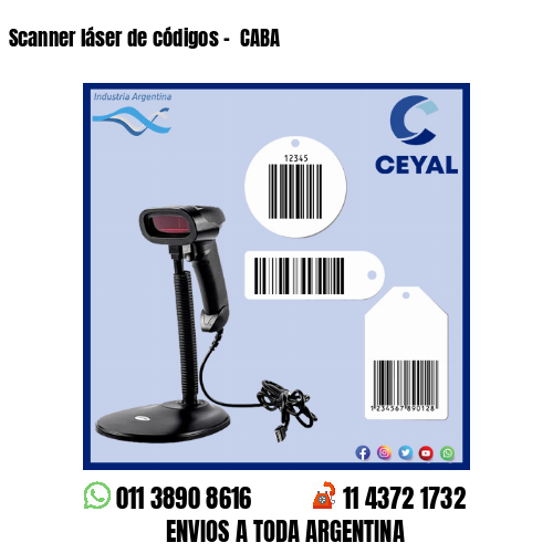 Scanner láser de códigos –  CABA