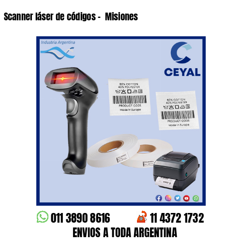 Scanner láser de códigos –  Misiones