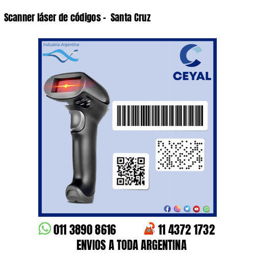 Scanner láser de códigos –  Santa Cruz
