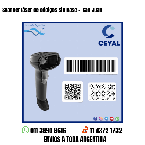 Scanner láser de códigos sin base –  San Juan