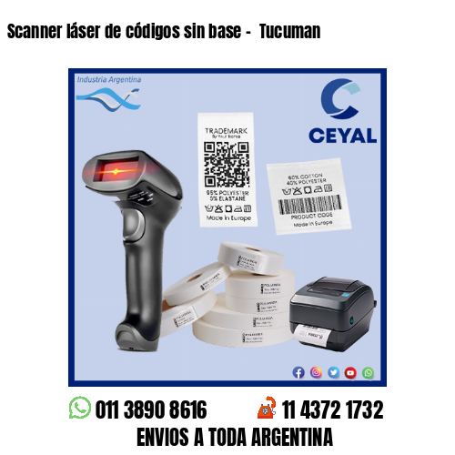 Scanner láser de códigos sin base –  Tucuman
