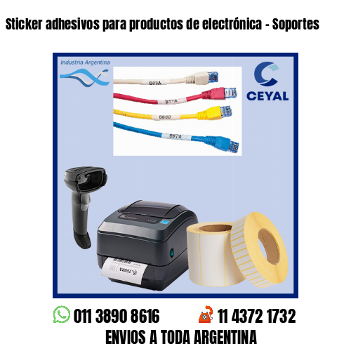 Sticker adhesivos para productos de electrónica – Soportes