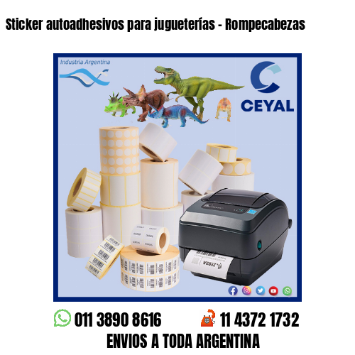 Sticker autoadhesivos para jugueterías – Rompecabezas