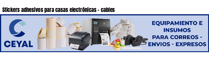 Stickers adhesivos para casas electrónicas - cables