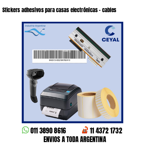 Stickers adhesivos para casas electrónicas - cables
