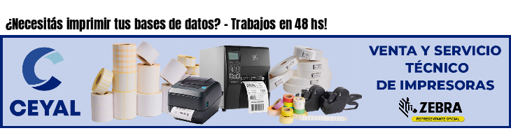 ¿Necesitás imprimir tus bases de datos? - Trabajos en 48 hs!