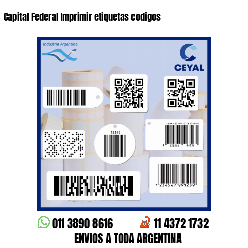 Capital Federal Imprimir etiquetas codigos