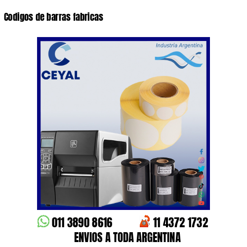 Codigos de barras fabricas