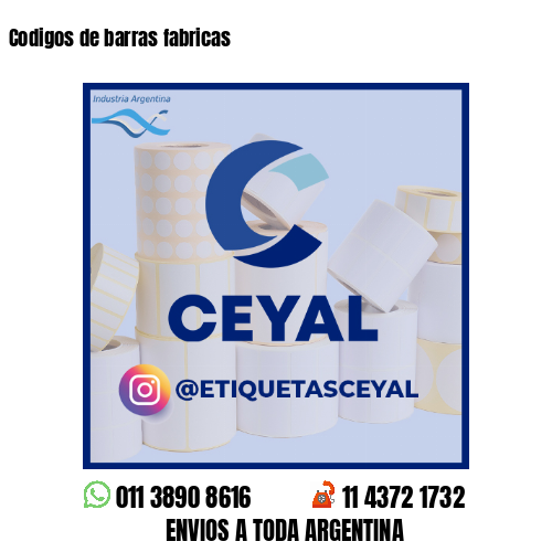 Codigos de barras fabricas