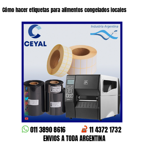 Cómo hacer etiquetas para alimentos congelados locales