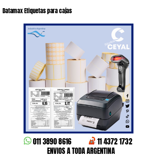 Datamax Etiquetas para cajas