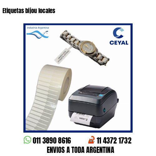 Etiquetas bijou locales