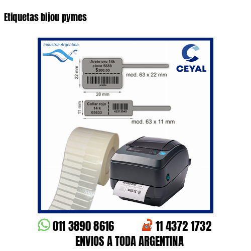 Etiquetas bijou pymes
