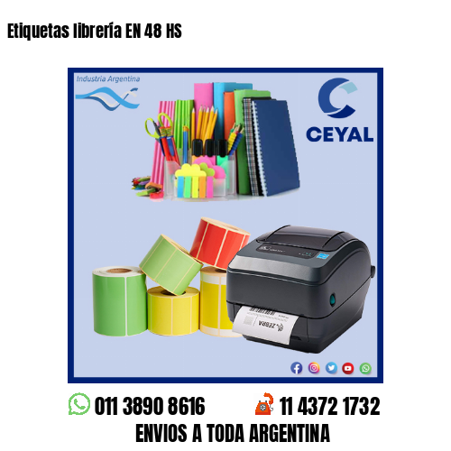 Etiquetas librería EN 48 HS