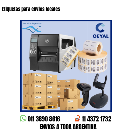 Etiquetas para envios locales