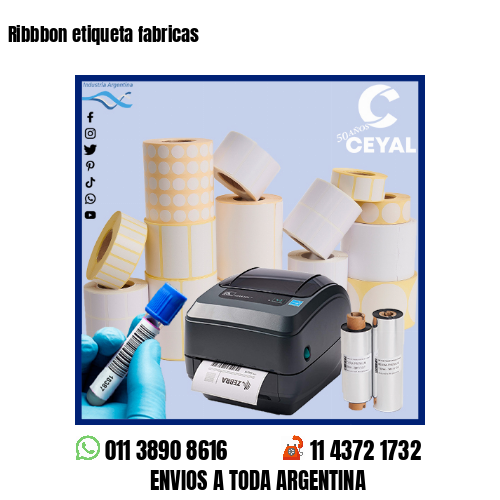 Ribbbon etiqueta fabricas