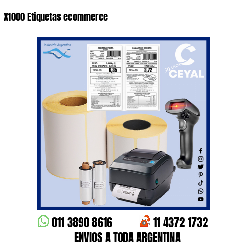 X1000 Etiquetas ecommerce