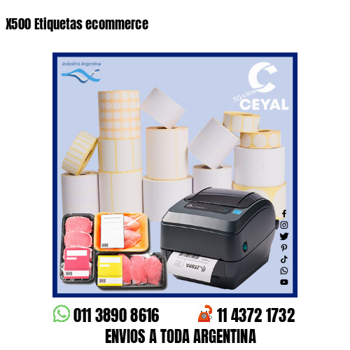 X500 Etiquetas ecommerce