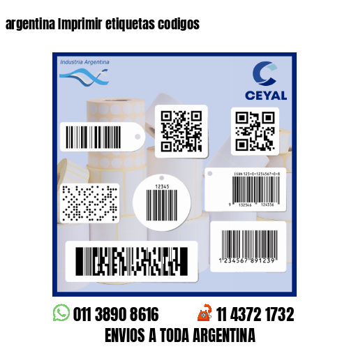 argentina Imprimir etiquetas codigos