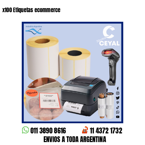 x100 Etiquetas ecommerce
