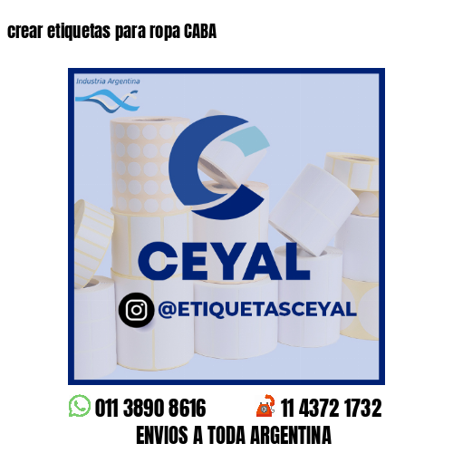 crear etiquetas para ropa CABA