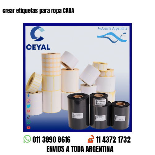crear etiquetas para ropa CABA