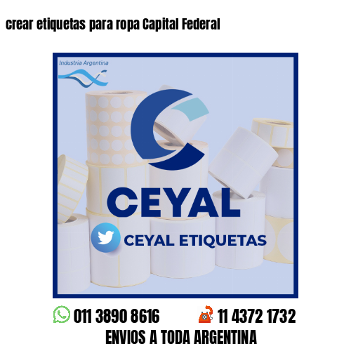 crear etiquetas para ropa Capital Federal
