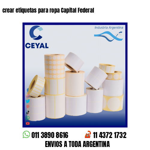 crear etiquetas para ropa Capital Federal