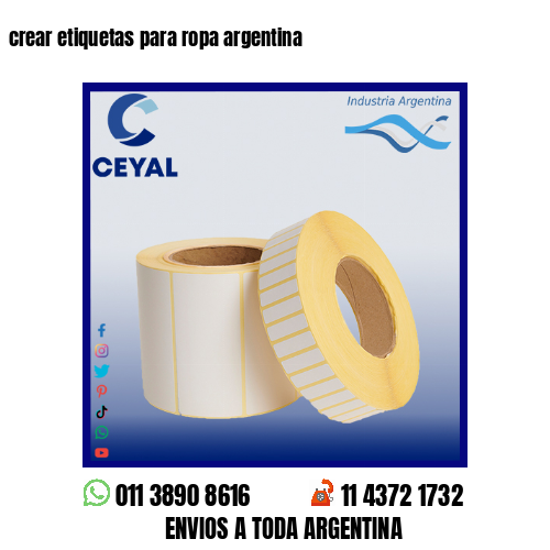 crear etiquetas para ropa argentina