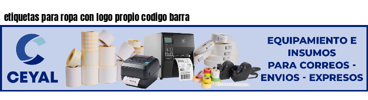 etiquetas para ropa con logo propio codigo barra