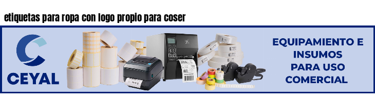 etiquetas para ropa con logo propio para coser