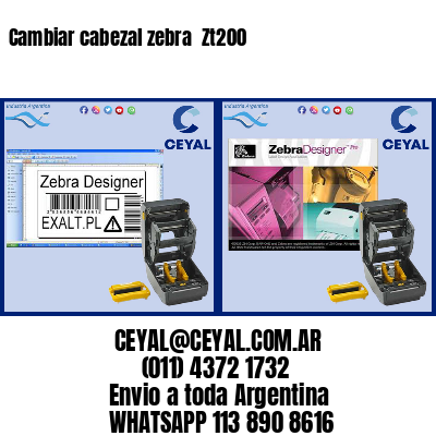 Cambiar cabezal zebra Zt200