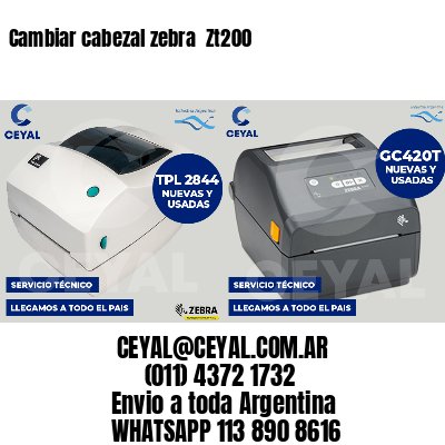 Cambiar cabezal zebra  Zt200