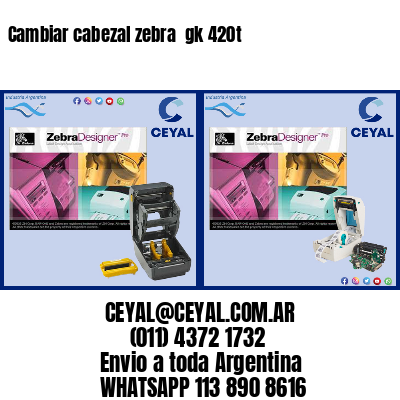 Cambiar cabezal zebra gk 420t