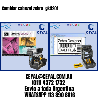 Cambiar cabezal zebra gk420t