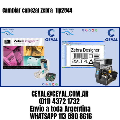 Cambiar cabezal zebra tlp2844