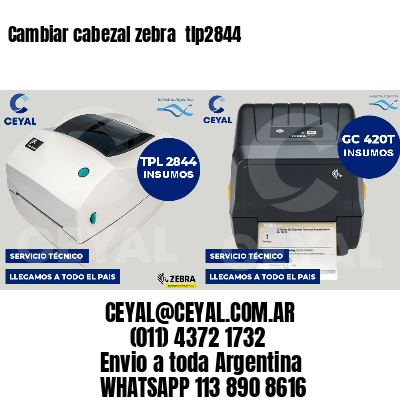 Cambiar cabezal zebra  tlp2844