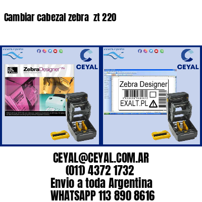 Cambiar cabezal zebra zt 220