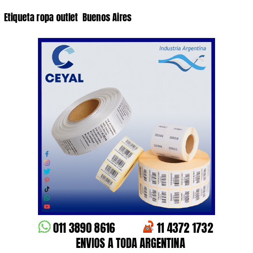 Etiqueta ropa outlet  Buenos Aires