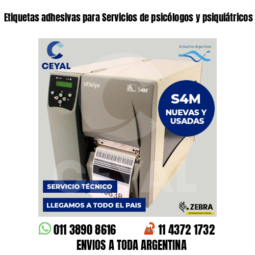 Etiquetas adhesivas para Servicios de psicólogos y psiquiátricos