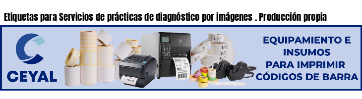 Etiquetas para Servicios de prácticas de diagnóstico por imágenes . Producción propia