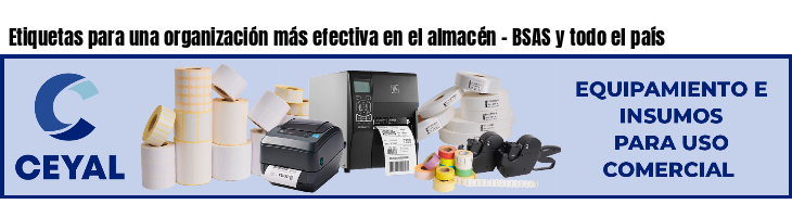 Etiquetas para una organización más efectiva en el almacén - BSAS y todo el país