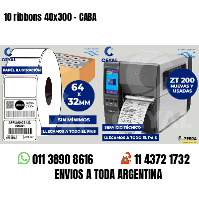 10 ribbons 40x300 - CABA